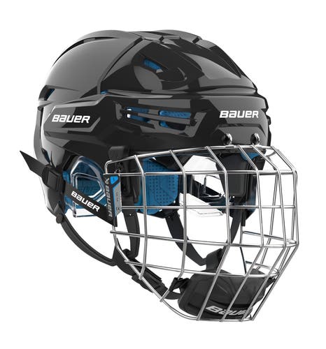 NEW Bauer Reakt 65 Helmet Combo, Black, Medium
