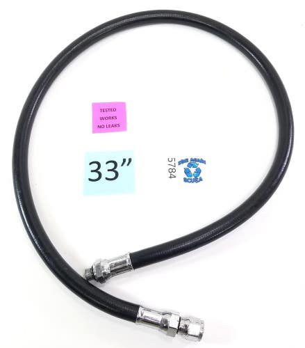 Dacor 33" High Pressure HP Hose Scuba Dive Computer SPG 3/8" Male Threads