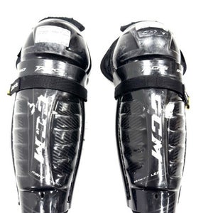 Used CCM 9550 Junior Shin Guards Black 11" 11860-S000300127