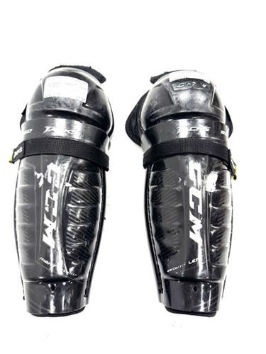Used CCM 9550 Junior Shin Guards Black 11" 11860-S000300127