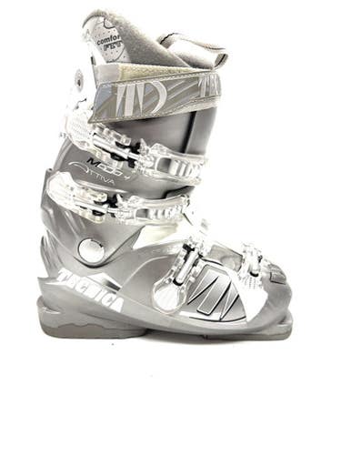 Used Tecnica 4 MODO ATTIVIA Womens DH Ski Boot Grey 245 MP - M06.5 - W07.5 11860-S000300129