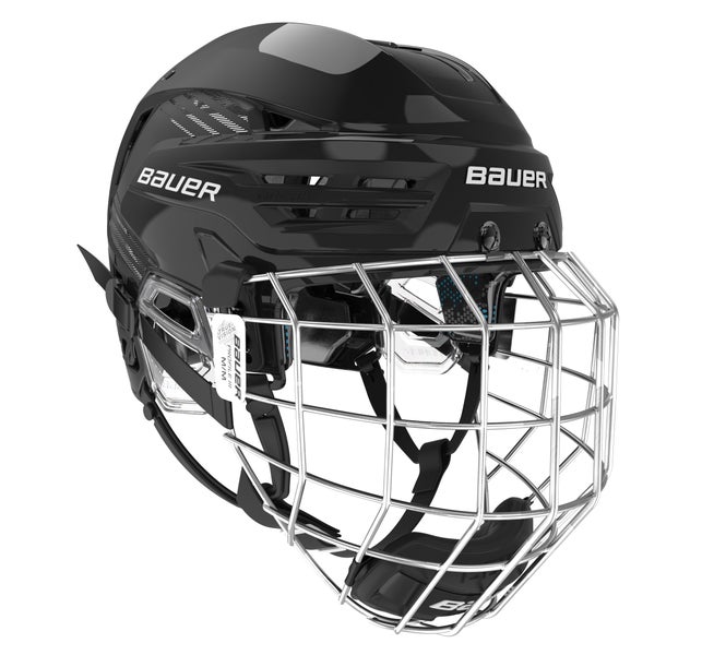 New Bauer Reakt 85 Helmet Combo, Black, Small
