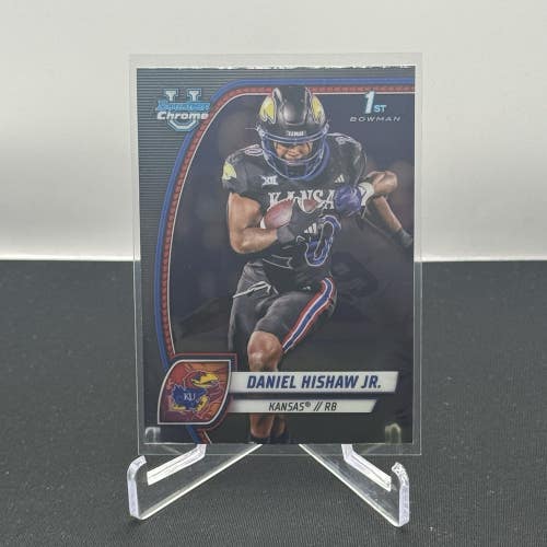 Daniel Hishaw Jr. Kansas Jayhawks 2024 Bowman U Football 1st Bowman Base #52