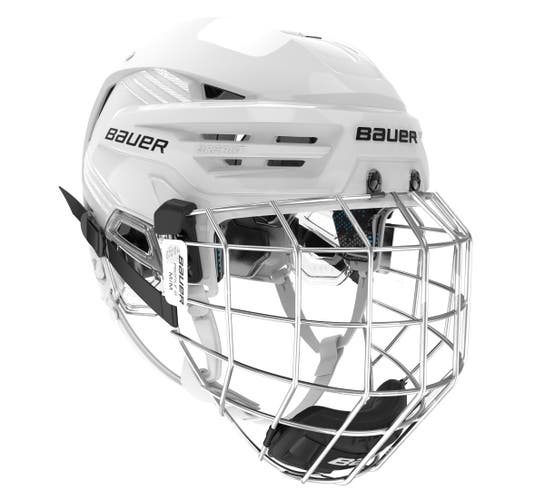 New Bauer Reakt 85 Helmet Combo, White, Large