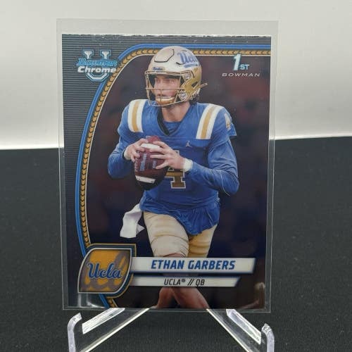 Ethan Garbers UCLA Bruins 2024 Bowman U Football 1st Bowman Base #72