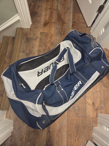 Blue Bauer Wheeled Player Bag (senior) (Used)