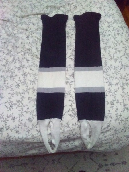 LA Kings Away Vintage KNit socks with Stirrups