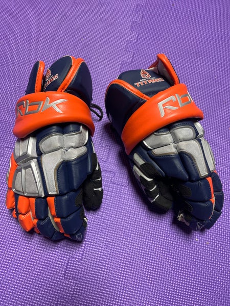New York titans gloves Reebok 9K Lacrosse Gloves 14" (Used)