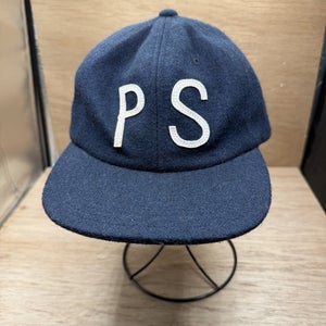 Poler Hat Cap Strapback Navy Blue Wool Blend PS Camp Stuff Skater Adjustable