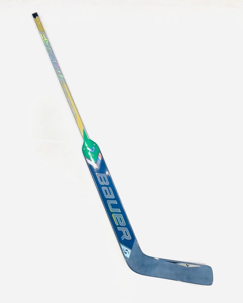 New 25" Bauer Supreme Shadow Pro Stock Goalie Stick (blue/gold/green) - Regular, P31