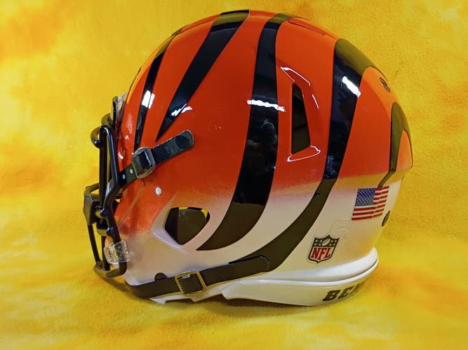 Cincinatti Bengals SUPER custom fullsize Riddell Speed football helmet YLg NFL