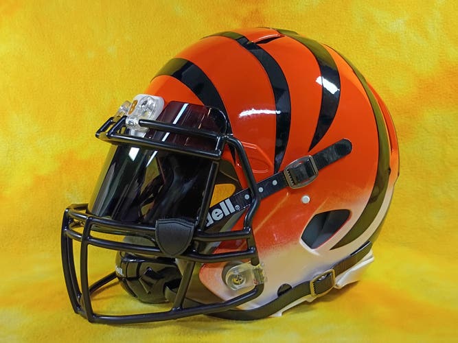 Cincinatti Bengals SUPER custom fullsize Riddell Speed football helmet YLg NFL
