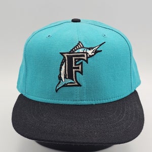 Vintage Florida Marlins Diamond Collection New Era 5950 Pro fitted Hat Sz 7 3/8