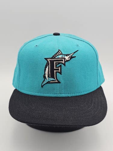 Vintage Florida Marlins Diamond Collection New Era 5950 Pro fitted Hat Sz 7 3/8