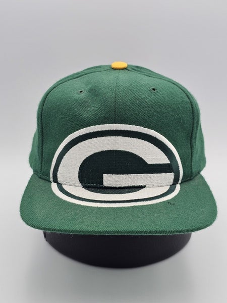 Vintage Green Bay Packers American Needle 100% Wool NFL Big Logo Hay Snapback
