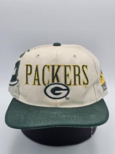 Vintage Green Bay Packers Sports Specialties Shadow Laser Snapback Cap NFL Hat