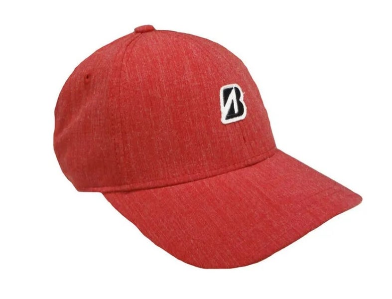 Bridgestone Mini Patch Hat (Red, Adjustable) Golf Cap NEW