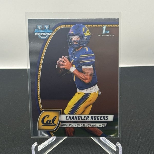 Chandler Rogers Cal Golden Bears 2024 Bowman U Football 1st Bowman Base #41