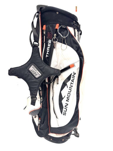 Used Sun Mtn BLACK Mens Stand Bag Grey 11860-S000300194