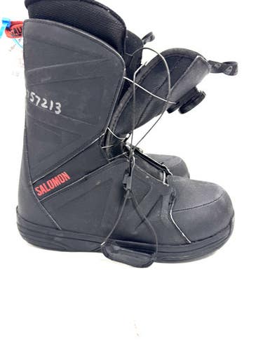 Used Salomon FACTION BOA RTL Mens Snowboard Boots Black Senior 9 11860-S000300217