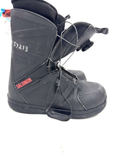 Used Salomon FACTION BOA RTL Mens Snowboard Boots Black Senior 9 11860-S000300217