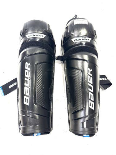 Used Bauer X Senior Shin Guards Black 16" 11860-S000298305
