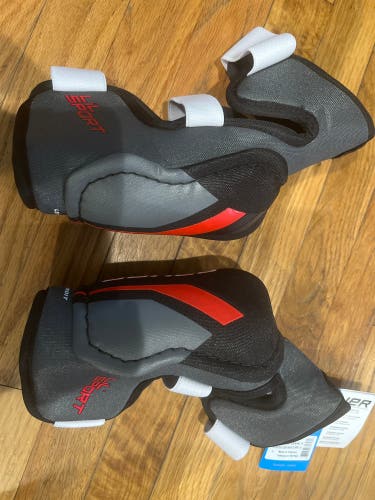 Bundle Package Large Junior Bauer Lil Sport Shoulder Pads (New) with Elbow Pads