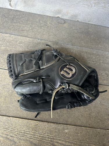 Wilson A1K Baseball Glove LHT 11 3/4" A1KLB16B2 Youth Black Left Hand Throw