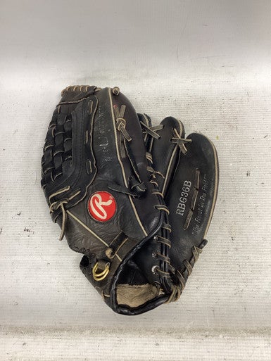 Used Rawlings RGB36B BB/SB Glove RH Throw Black 12" 11851-S000039594