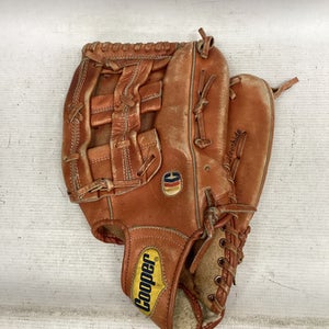 Used Cooper DIAMOND DELUXE BB/SB Glove RH Throw Brown 14" 11851-S000039596