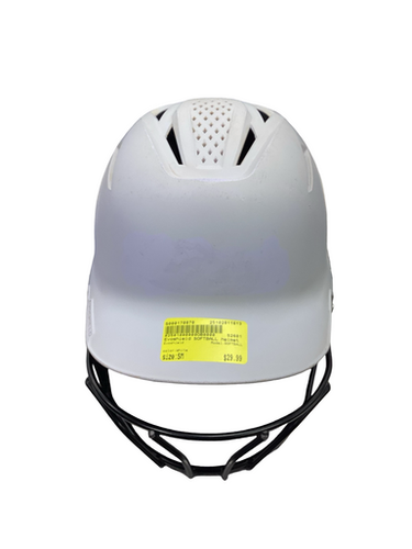 Used Evoshield SOFTBALL Batting Helmet w/Mask White SM 11613-S000170870