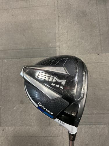 Used Taylormade SIM MAX Mens Driver RH 10.5 Degree 11614-S000224420
