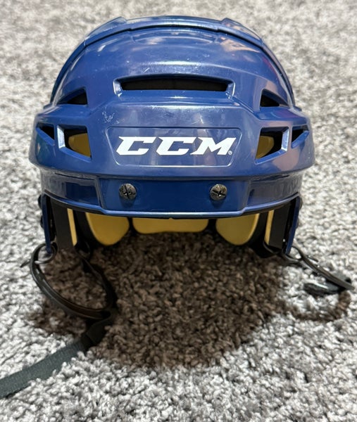 CCM Vector V08 Navy Helmet Pro Stock (Used)
