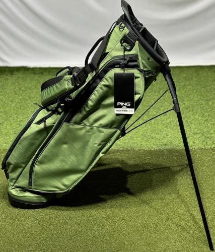 PING Hoofer Lite 4-Way Stand Carry Golf Bag Heather Green/Black - No Logo - NEW!