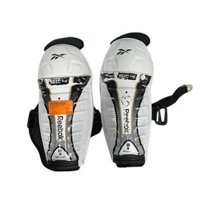 Used Reebok SC 87 4 Junior Shin Guards White 10" 11847-S000030700