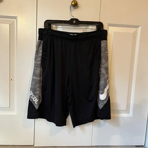 Men’s LG Nike MLB Dri-Fit baseball shorts with camo accents