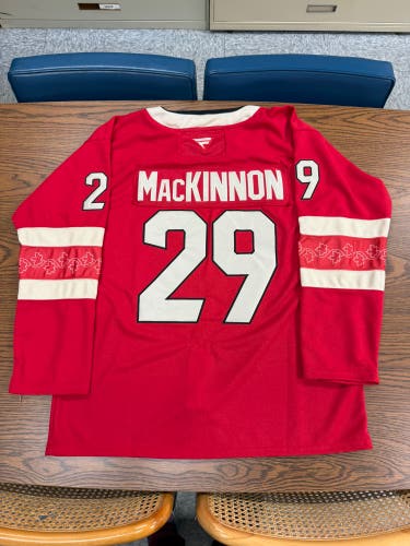 Nathan Mackinnon Red XL Men's Four Nations Jersey (New)