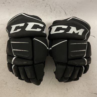 Used CCM JETSPEED FT350 Junior Gloves Black And White 10" 11855-S000193858