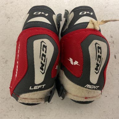 Used CCM VECTOR 04 Youth Elbow Pads White And Red SM 11855-S000193854
