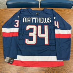 Auston Matthews - Blue XL Men's Four Nations Jersey (New)
