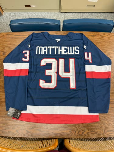 Auston Matthews - Blue XL Men's Four Nations Jersey (New)