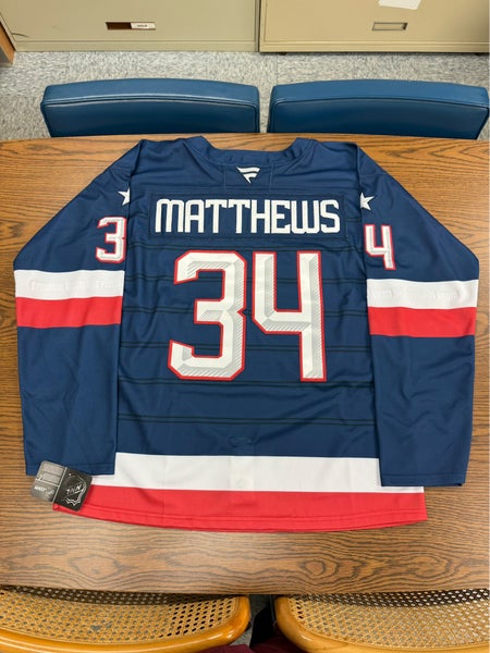 Auston Matthews - Blue XL Men's Four Nations Jersey (New)
