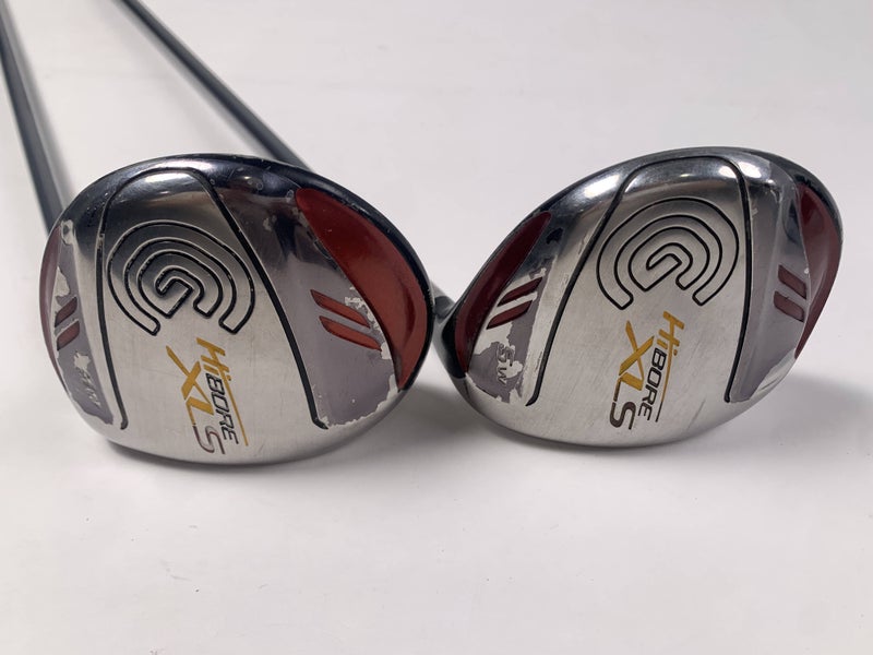 Cleveland Hibore XLS 3 & 5 Fairway Wood Set 15* 19* Fujikura Fit On M Mens RH