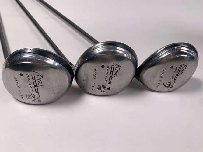 Cobra SS Hyper Steel Offset Wood Set 3 5 7 | 15* 18* 21* Senior RH