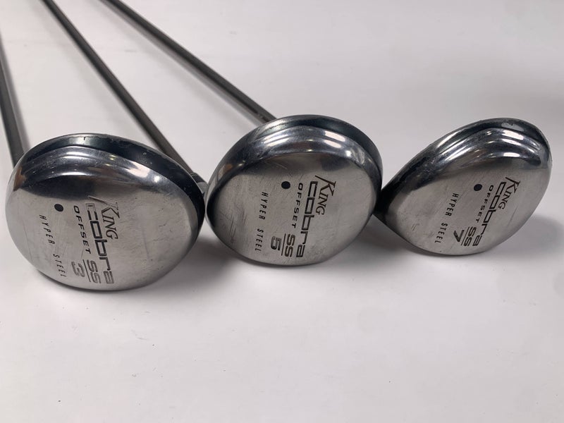 Cobra SS Hyper Steel Offset Wood Set 3 5 7 | 15* 18* 21* Senior RH