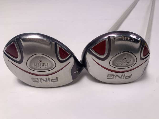 Ping Faith 3 & 5 Fairway Wood Set 18* 22* ULT200 Ladies Graphite Womens LH