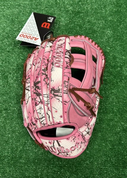 Wilson A2000 12.75" MJ Melendez GOTM 1975 Pink Outfield Baseball Glove
