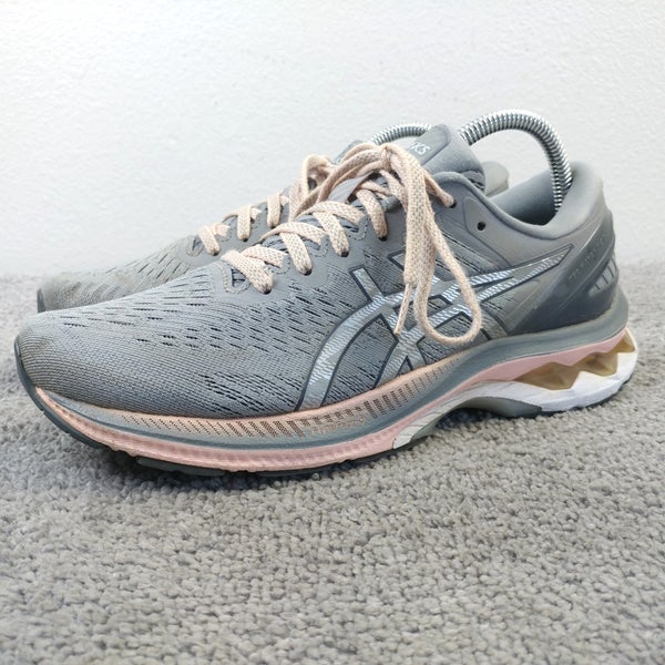 Asics Gel Kayano 27 Womens Size 8.5 Running Shoes Low Top Gray Pink Sneakers