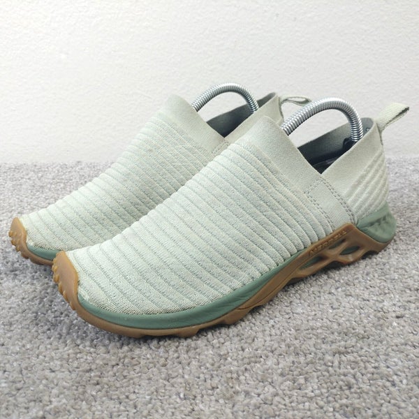 Merrell Range Laceless Air Cushion Womens 7.5 Slip On Shoes Light Green Low Top