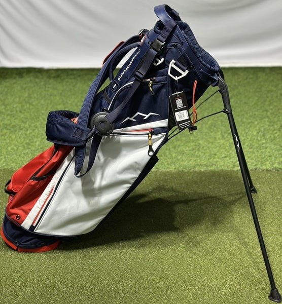 Sun Mountain Eclipse E 3.5 4-Way Stand Carry Golf Bag Navy/White/Red NEW